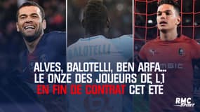Alves, Balotelli, Ben Arfa... Le onze des joueurs de L1 en fin de contrat cet été