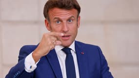 Emmanuel Macron le 5 septembre 2022 à l'Elysée 