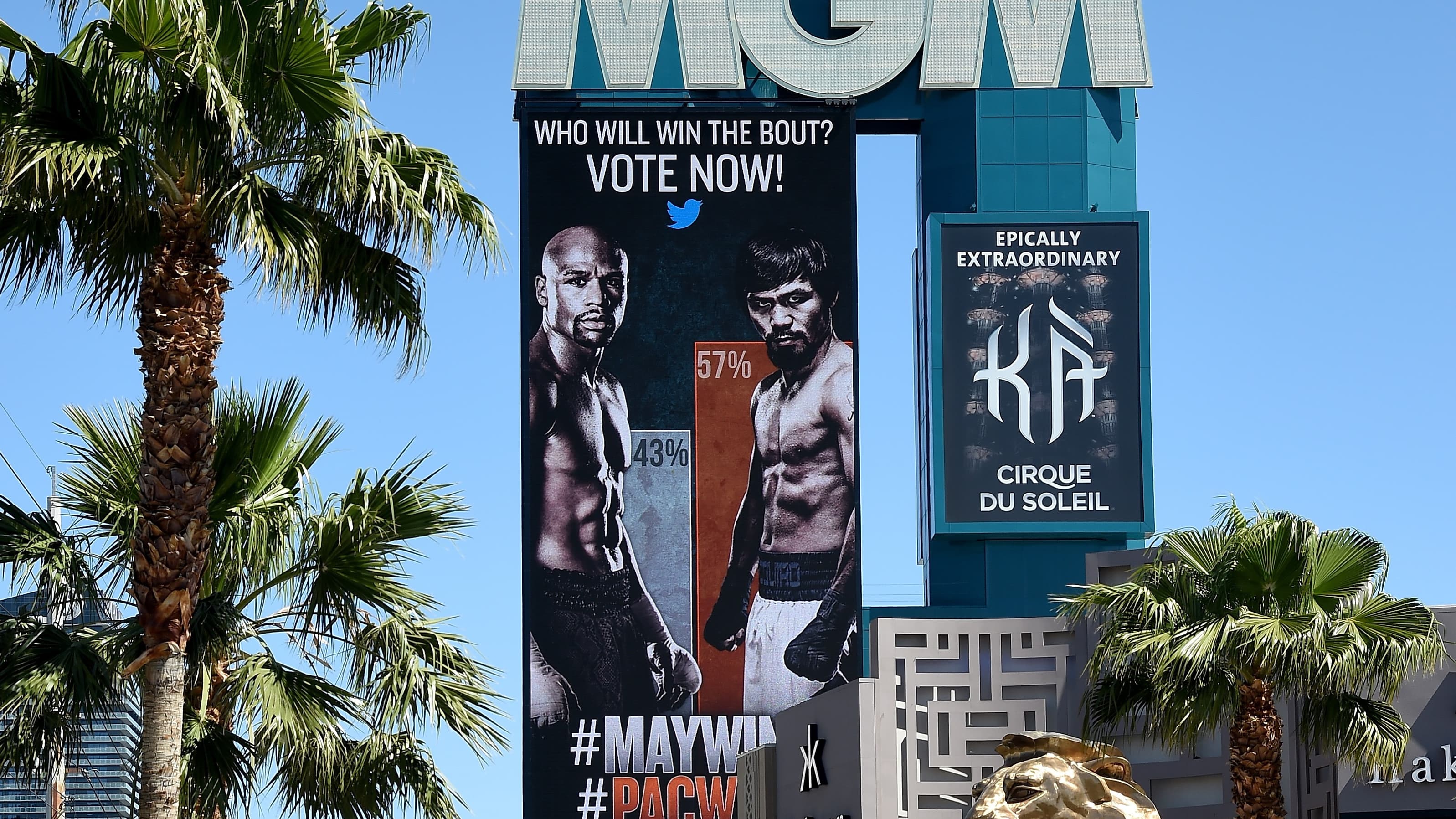 Le MGM Grand de Las Vegas, où le combat a lieu Le MGM Grand de Las Vegas, où le combat a lieu
