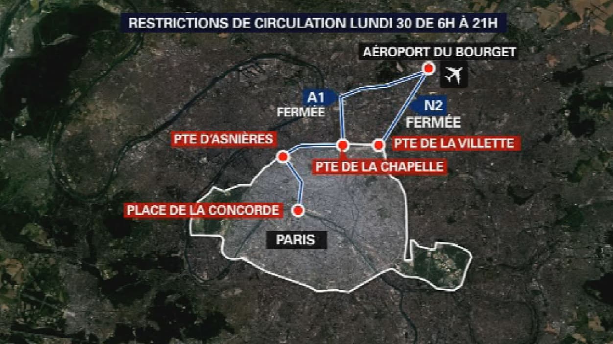 Les restrictions de circulation dimanche 29 novembre. Les restrictions de circulation dimanche 29 novembre.