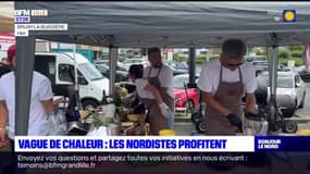 Vague de chaleur: les Nordistes profitent