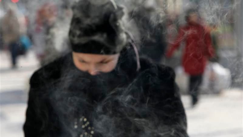 A Kiev, où la température a atteint -20°C mercredi. Le froid polaire qui a envahi une grande partie de l'Europe de l'Est a provoqué la mort d'au moins 89 personnes. /Photo prise le 1er février 2012/REUTERS/Gleb Garanich