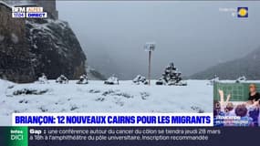 Briançon: douze nouveaux cairns installés pour les migrants