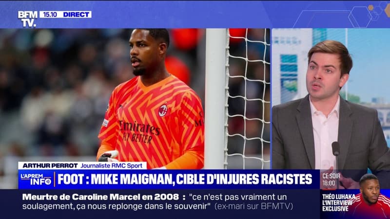 Football: vague de soutien pour Mike Maignan, victime de racisme en Italie