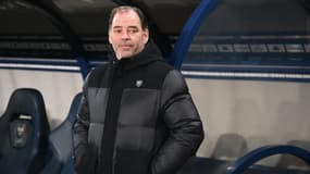 Stéphane Moulin, entraîneur de Caen, le 6 mars 2023
