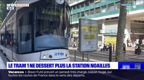 Marseille: le tram 1 ne dessert plus la station Noailles