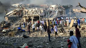 Attentat à la bombe à Mogadiscio.