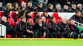 Le banc de Manchester United