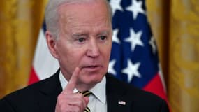 Le président américain Joe Biden, le 16 mars 2022 à Washington