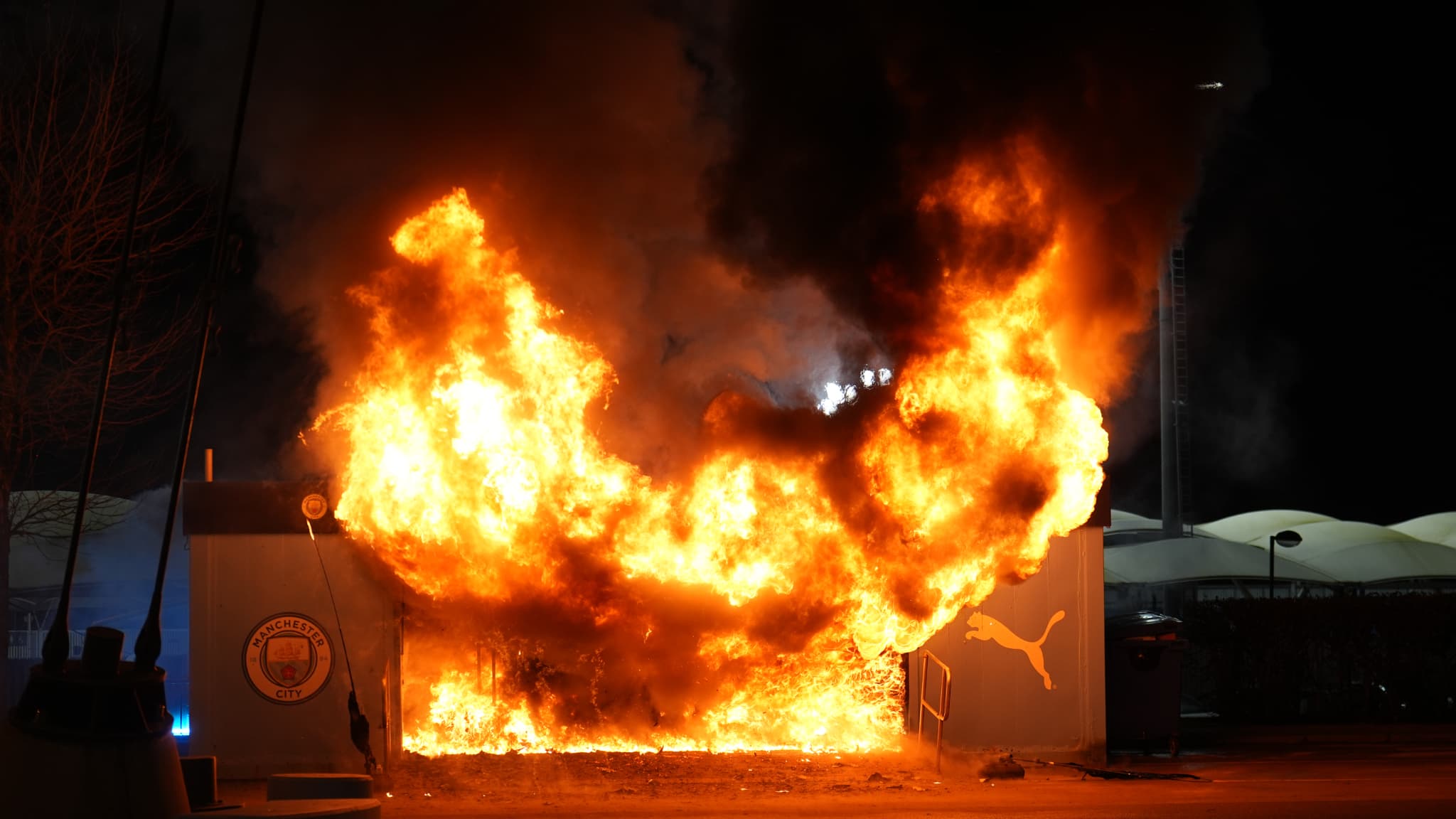 Un feu s'est déclaré à l'Etihad Stadium quelques heures avant le coup d'envoi.