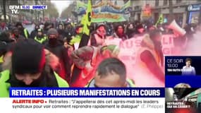 Retraites: manifestation en cours à Paris