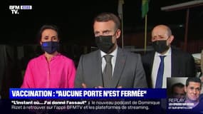 Vaccination obligatoire: Emmanuel Macron considère qu'"aucune porte n'est fermée"