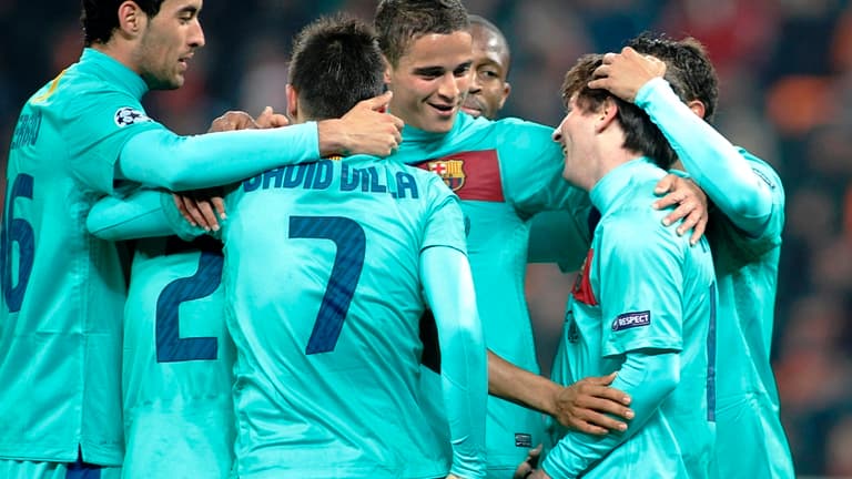 Lionel Messi et ses coéquipiers du Barça