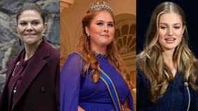 Les princesses Victoria de Suède, Amalia des Pays-Bas et Leonor d'Espagne