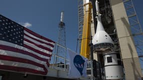 Le véhicule d'interruption de lancement de la capsule Orion, le 23 mai 2019. 