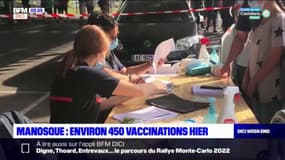Manosque: près de 450 vaccinés hier dans un centre éphémère 