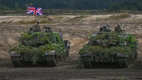 Des soldats britanniques, américains et polonais participent à un exercice militaire en Pologne le 21 septembre 2022. Photo d'illustration.