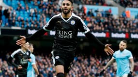Riyad Mahrez sous le maillot de Leicester