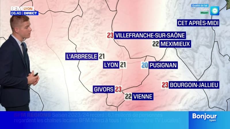 Météo Rhône: une météo instable avec un risque d'orages dans la soirée (1/1)