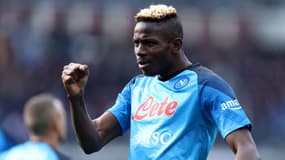 Victor Osimhen avec Naples, à Turin le 19 mars 2023