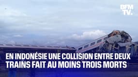 En Indonésie, une collision entre deux trains fait au moins trois morts et 28 blessés 