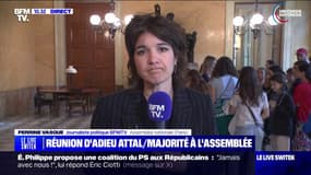 "C'est un nouveau combat qui s'ouvre, dans lequel rien n'est joué d'avance": les mots de Gabriel Attal aux députés Renaissance sortants, lors de la réunion de groupe à l'Assemblée