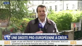 T.Solère plaide pour "une formation rassemblant les Européens se revendiquant de droite, et nous en discutons avec A.Juppé"