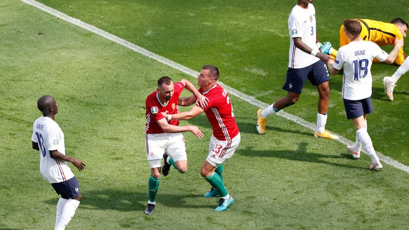 Hongrie-France: les Bleus se font surprendre juste avant la pause