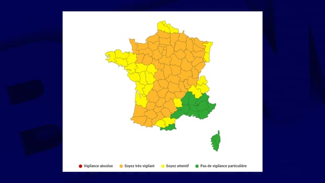 La carte dévoilée par Météo France ce samedi 4 juin 2022.