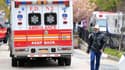 Une ambulance à New York, aux Etats-Unis, le 23 avril 2020.