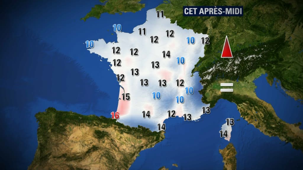 Net redoux des températures par rapport à la semaine dernière. Net redoux des températures par rapport à la semaine dernière.