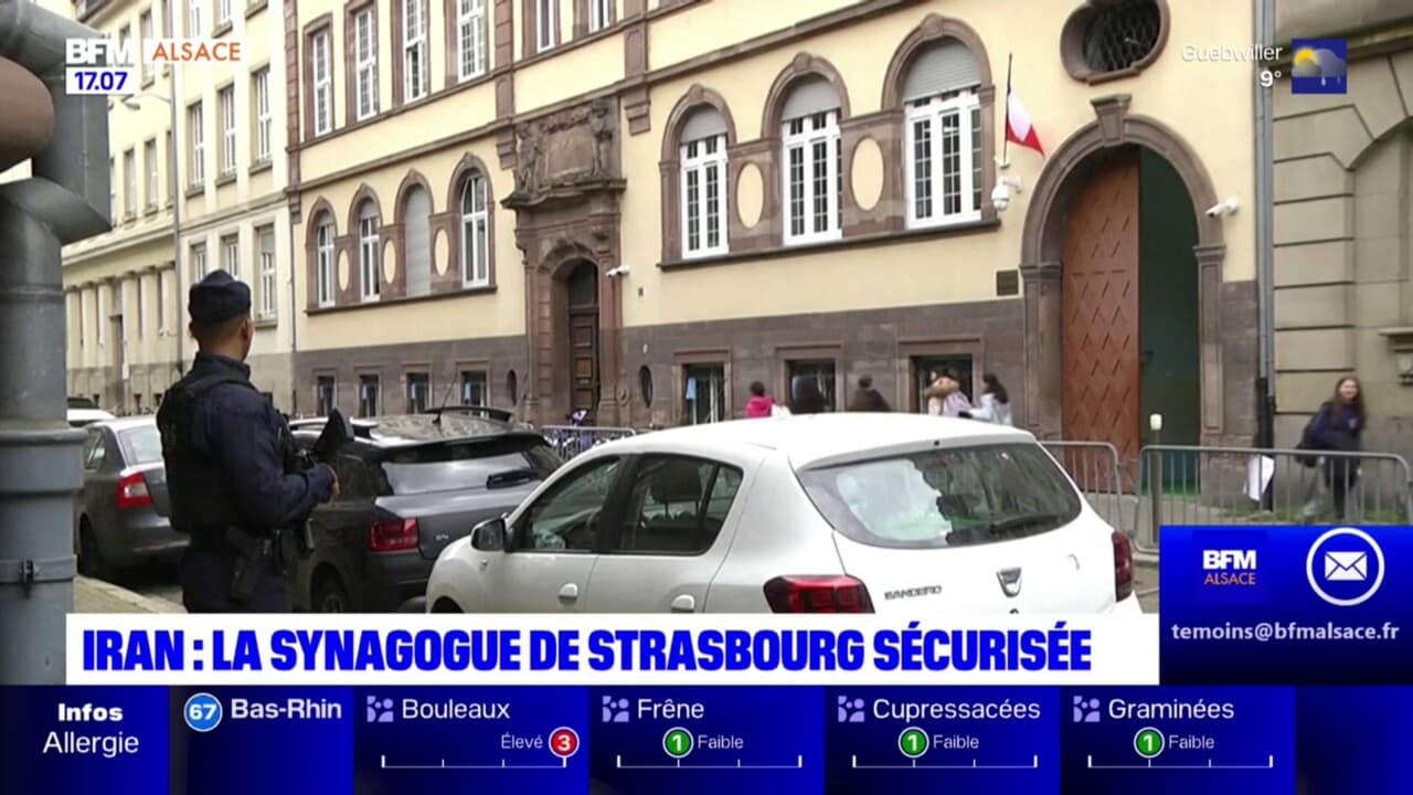 Attaque de l'Iran contre Israël: la synagogue de Strasbourg sécurisée