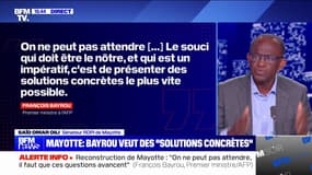 Mayotte: Les Mahorais "n'arrivent pas à se projeter (...) parce qu'ils n'ont plus rien", affirme Saïd Omar Oili, sénateur RDPI de Mayotte