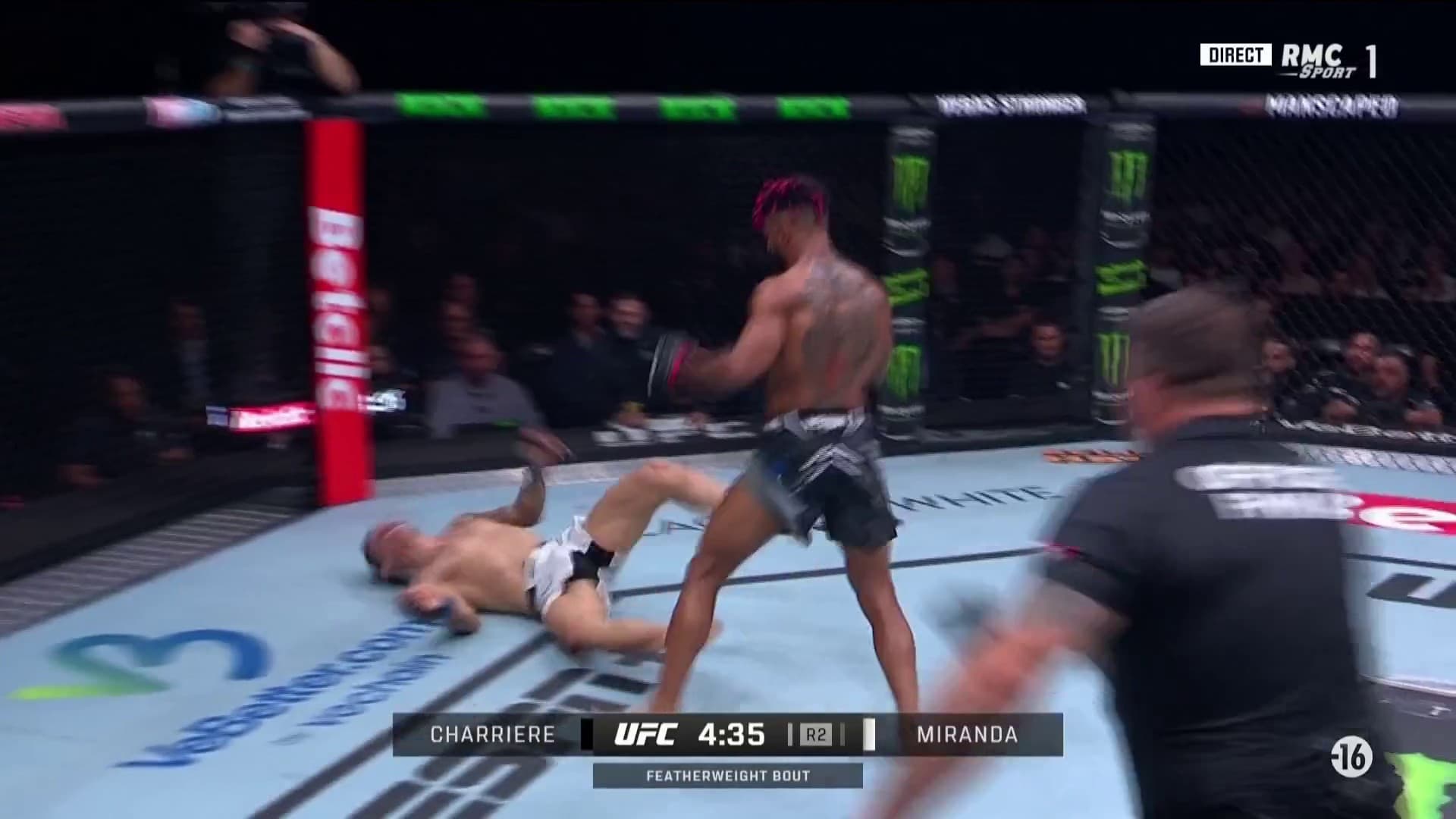 Charrière met Miranda KO lors de l'UFC Paris, le 28 septembre 2024