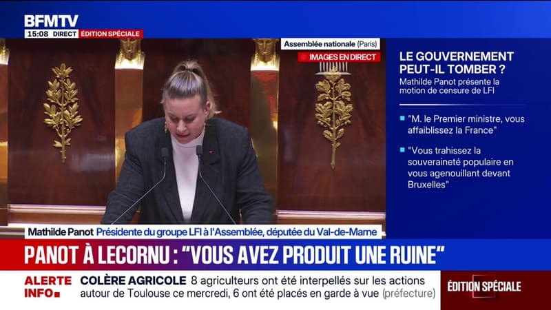 Mercosur: "Les Insoumis au pouvoir désobéiront pour refuser que ce traité s'applique sur notre sol", assure Mathilde Panot (LFI)