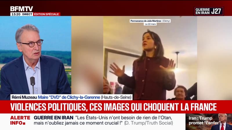"Je ne m'attendais pas à ça": Rémi Muzeau, maire divers droite de Clichy, réagit aux propos de son opposante Julie Martinez (PS) promettant de le "faire mourir en prison"