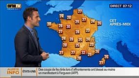 La météo pour ce lundi 10 août 2015