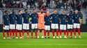 Les joueurs de l'équipe de France avant le match amical en Allemagne (2-1), le 12 septembre 2023