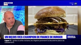 Nice: le vice-champion de France de burger présente la composition de son burger