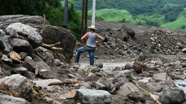 Les dégâts de la tempête Nate au Honduras.