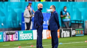 Didier Deschamps et Noël Le Graët, à l'Euro