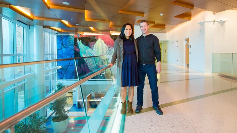 Marck Zuckerberg et son épouse Priscilla