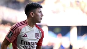 Thiago ALMADA lors de Montpellier-Lyon, le 16/02/2025