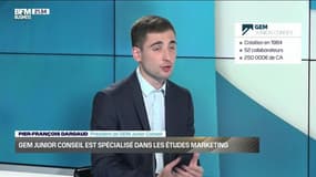 Pier-François Dargaud (GEM Junior Conseil) : GEM Junior Conseil est spécialisé dans les études marketing - 06/11