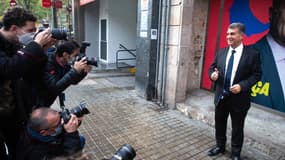 Joan Laporta présente son QG de campagne, le 11 décembre