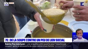 Lyon: une soupe et un peu de lien social dans le 7e arrondissement