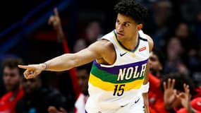 Frank Jackson, nouvelle recrue de l'ASVEL, le 13/02/2020 sous le maillot des New Orleans Pelicans en NBA