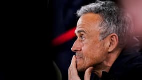 Luis Enrique avec le PSG, à Liverpool le 11 mars 2025