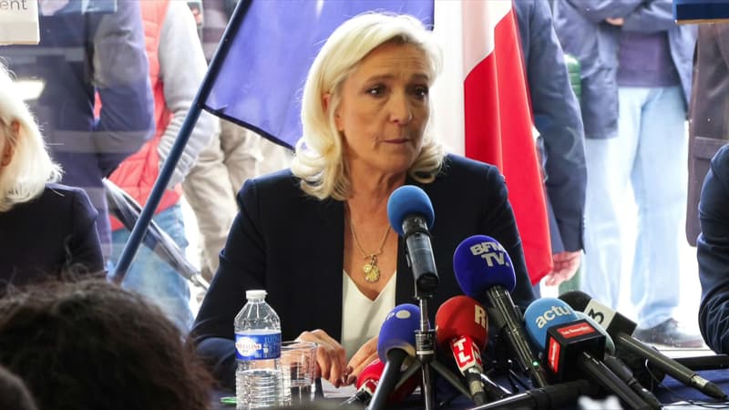 "S'il est adhérent on saisira la commission d'investiture": Marine Le Pen réagit à la polémique visant un colistier du candidat RN à Gap