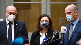 Le point presse de Bernard Laporte, Roxana Maracineanu et Jean-Michel Blanquer